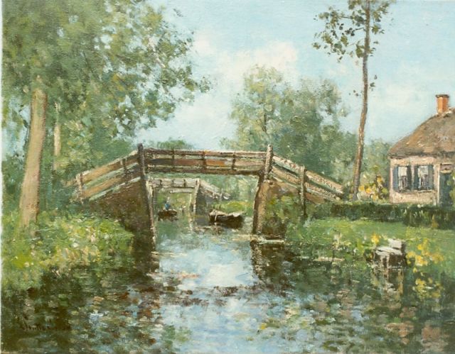 Stutterheim L.P.  | Giethoorn, oil on canvas 29.0 x 39.0 cm, signed l.l.