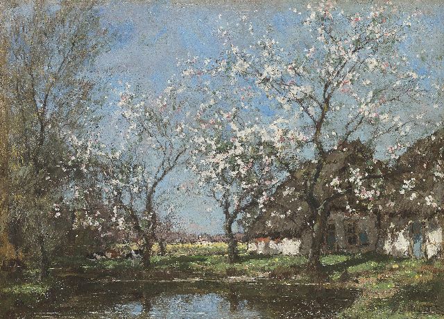 Arnold Marc Gorter | Spring time, oil on panel, 26.4 x 36.5 cm, signed l.r.