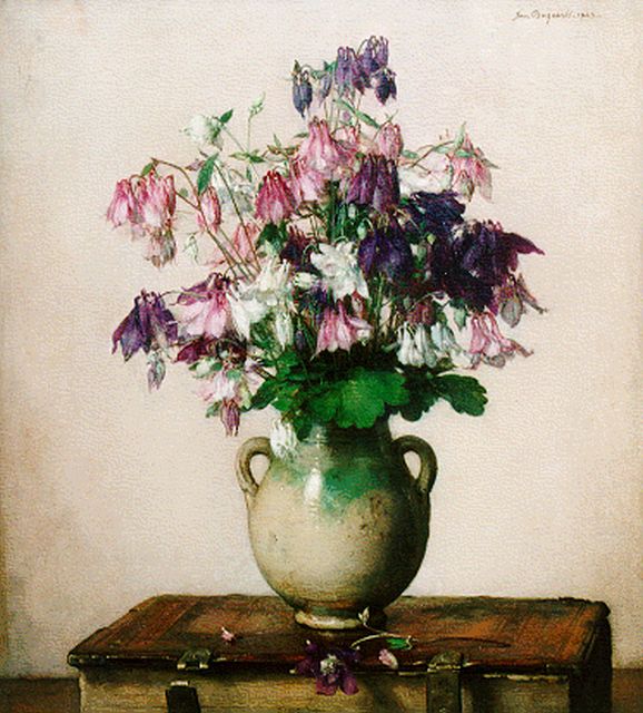 Bogaerts J.J.M.  | A flower still life, oil on canvas 55.2 x 50.0 cm, signed u.r. and dated 1929