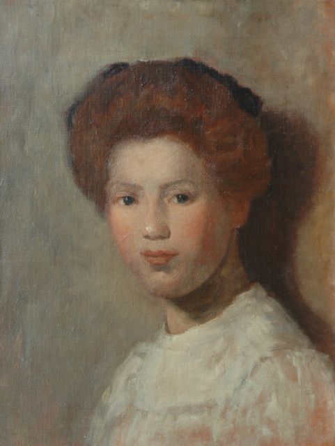 Louise Fritzlin | Sientje, oil on canvas, 47.0 x 36.3 cm, painted 1910