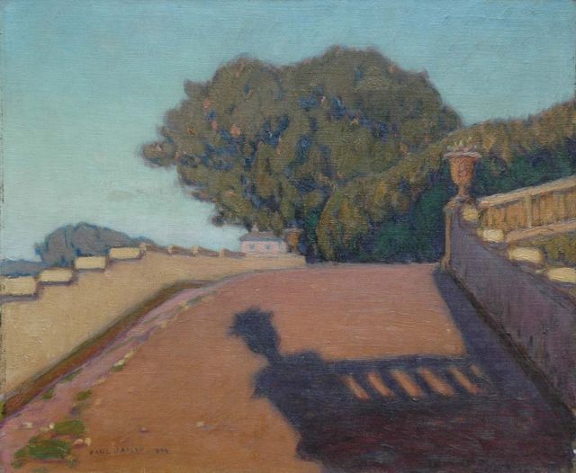 Paul Jamot | Villa Torlonia, Frascati, oil on canvas, 38.5 x 46.0 cm, signed l.l. and dated 1909