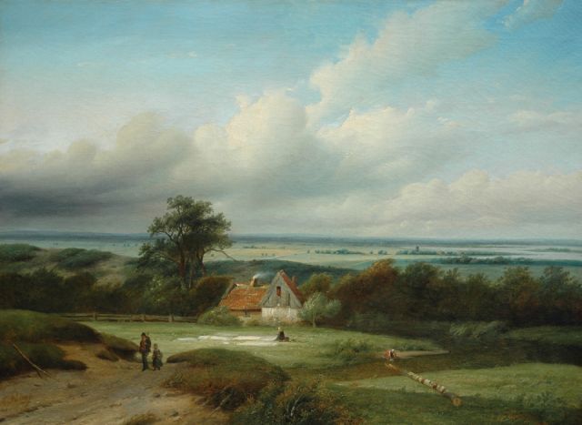 Mattias Parré | Behind the dunes near Haarlem, oil on canvas, 66.9 x 90.4 cm, signed l.l.