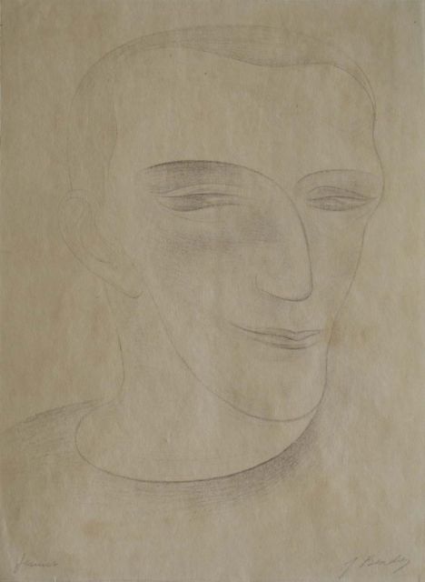 Jacob Bendien | Jesuit, pencil on paper, 32.8 x 23.9 cm, signed l.r.