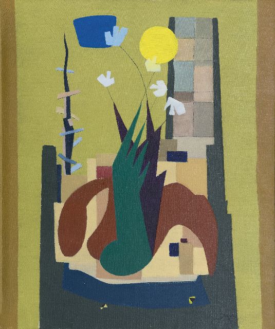 Verbrak J.  | Composition, oil on canvas 64.9 x 54.0 cm, signed l.r. and painted '53