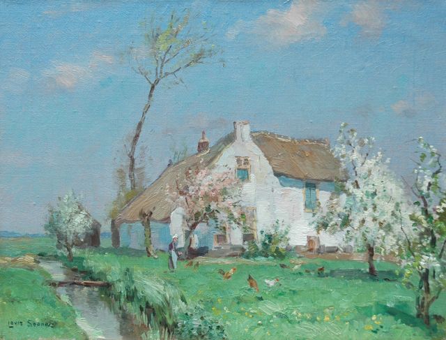Louis Soonius | Sunny spring day, oil on canvas, 30.6 x 40.5 cm, signed l.l.