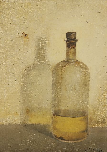 Jan Mankes | Oil bottle, oil on canvas, 25.0 x 17.8 cm, signed l.r. and dated '09