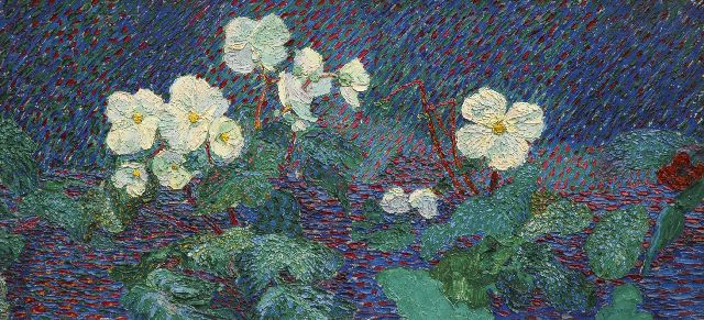 Dirk Smorenberg | Flowers, oil on canvas, 49.2 x 104.2 cm, signed l.r. and painted ca. 1912-1914