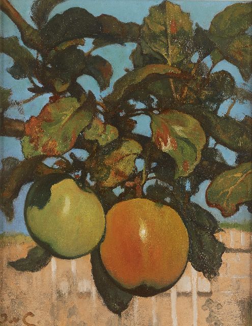 Looy J. van | Apples, oil on panel 37.1 x 29.2 cm, signed l.l. with initials