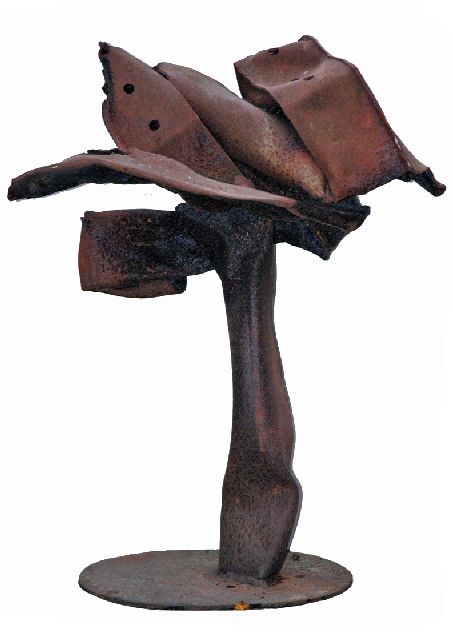 Theo Niermeijer | Composition, oxidized steel, 90.0 x 70.0 cm