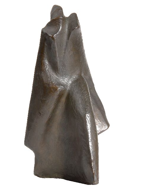 Carasso F.A.  | Striding woman, bronze 31.6 x 13.0 cm, signed on the reverse edge at the bottom and dated 1962
