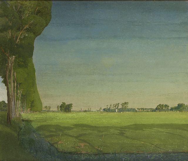 Saedeleer V. de | Fields and pastures, oil on canvas 65.7 x 75.8 cm, signed l.r. and painted ca. 1907