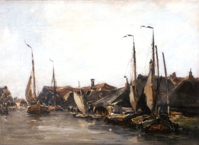 Hobbe Smith | Brickyards, Woerden, Holland, oil on canvas, 25.4 x 35.4 cm, signed l.r. and with stamp on reverse