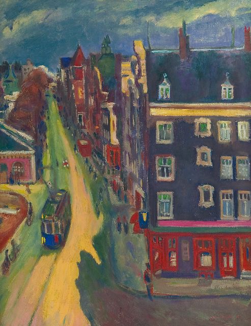 Jan Wiegers | The Geldersekade, Amsterdam, oil on canvas, 70.2 x 54.7 cm, signed l.r. and dated '35