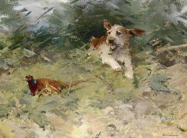 Piet van der Hem | The chase, oil on canvas, 59.5 x 80.5 cm, signed l.r.