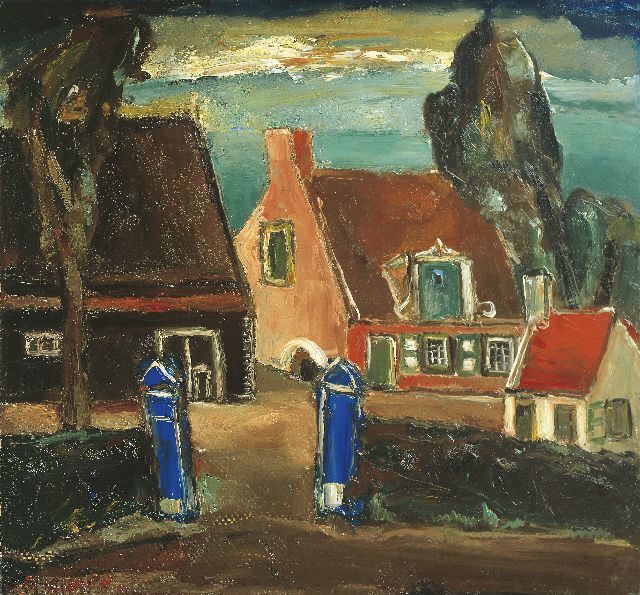 Kimpe R.J.P.  | A farmstead, Veere, oil on canvas 80.0 x 85.0 cm, signed l.l. and dated '31