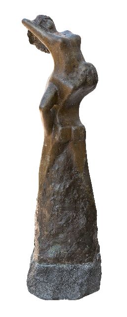 Bakker W.F.  | Abduction, bronze 68.5 x 21.0 cm, signed on the side