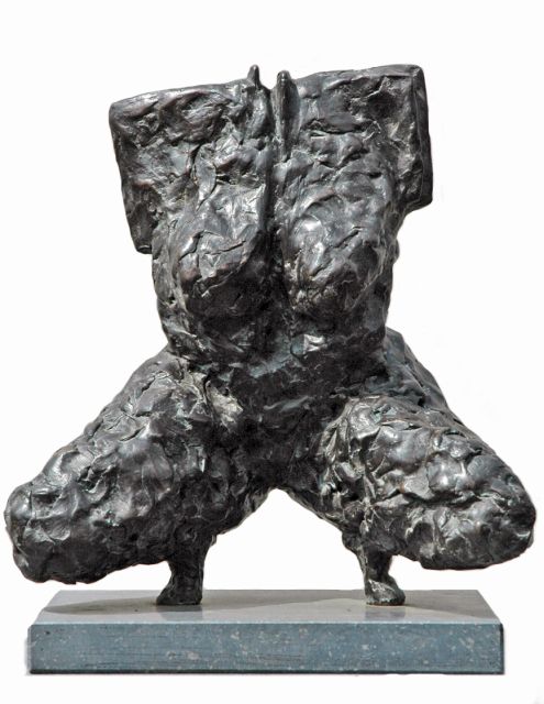 Antoinette LeRoy | Innana, bronze, 30.3 x 25.8 cm, signed with initials on right side of bottom