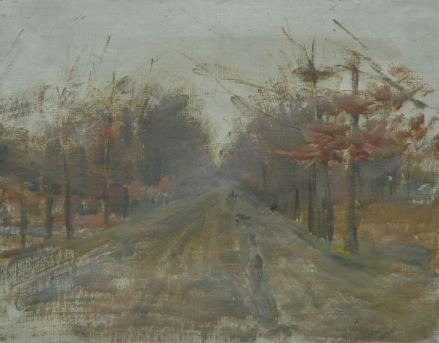 Anton Mauve jr. | Country road, oil on canvas, 43.5 x 53.5 cm