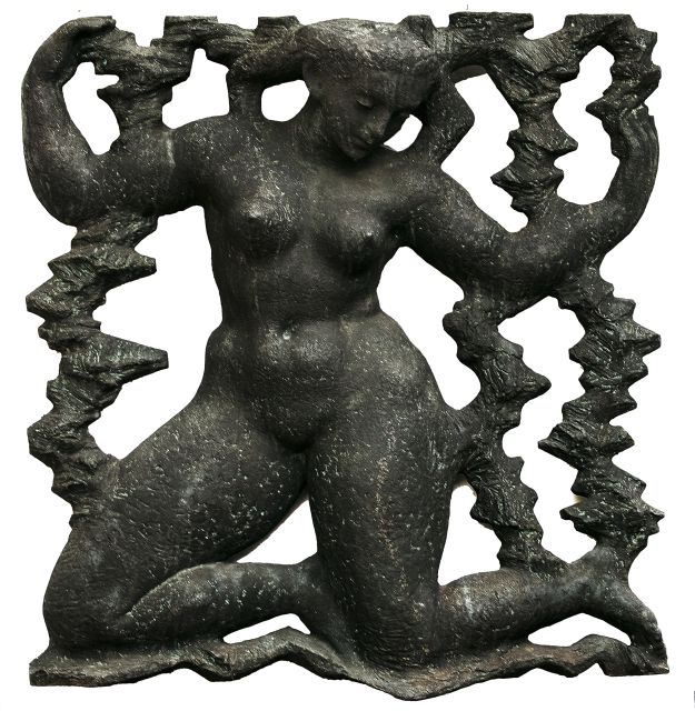 Starreveld P.  | Water (relief), bronze 115.0 x 113.0 cm, signed with monogram l.l. and executed circa 1964