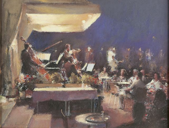 Richardson R.  | Café Florian, Venezia, pastel on paper 41.5 x 53.0 cm, signed l.l.