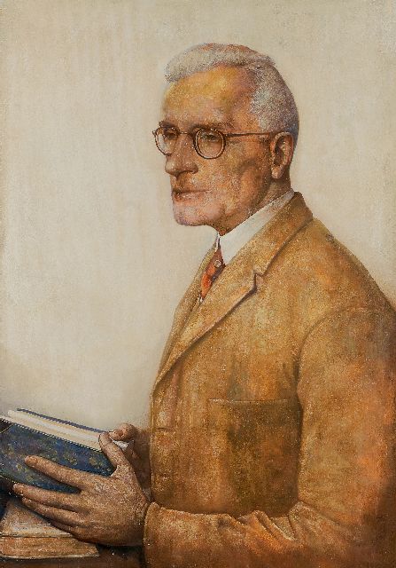 Berg W.H. van den | Portrait of a man, oil on panel 70.0 x 49.4 cm, signed l.l. and dated 1939