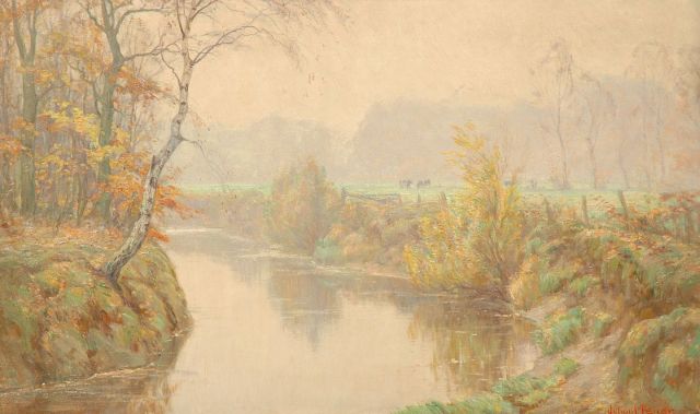 Meijer J.  | Autumnal landscape, oil on canvas 60.4 x 100.6 cm, signed l.r.