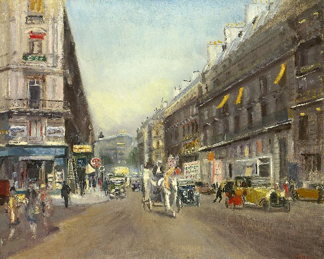 Adrion L.  | Grand Boulevard, Paris, oil on canvas 65.0 x 80.9 cm, signed l.r. and dated 1929 (on a label)