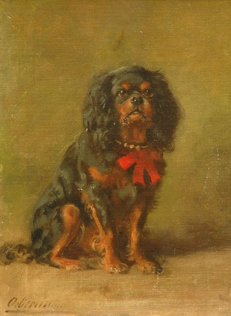 Eerelman O.  | Portrait of a King Charles Spaniel, oil on canvas 35.7 x 27.2 cm, signed l.l.