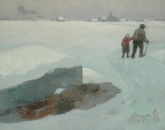 Seys M.D.  | Homeward bound, oil on canvas laid down on panel 27.8 x 34.7 cm, signed l.r.