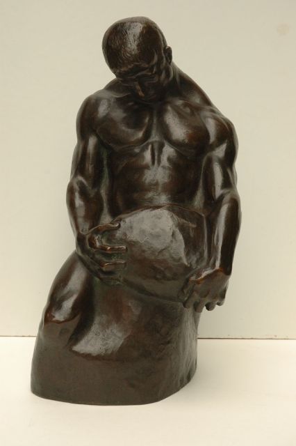 Bauch G.C.  | Sisyphos, bronze 35.0 x 17.5 cm, signed along the lower edge