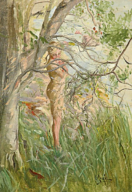 Ingrid Linnea Ruin | Bathing woman, oil on canvas, 73.2 x 50.2 cm, signed l.r.