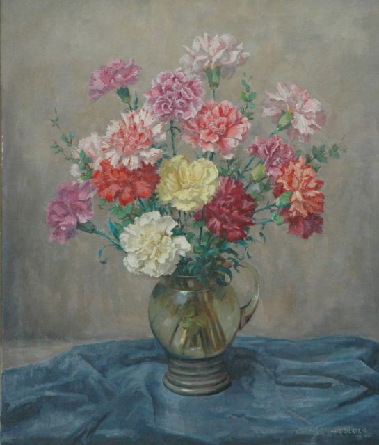 Hugo Berten | A flower still life, oil on canvas, 62.5 x 54.0 cm, signed l.r.
