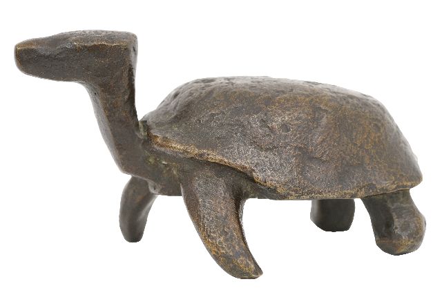 Rudolf Christian Baisch | A turtle, bronze, 7.3 x 8.7 cm, signed on the bottom and dated '71