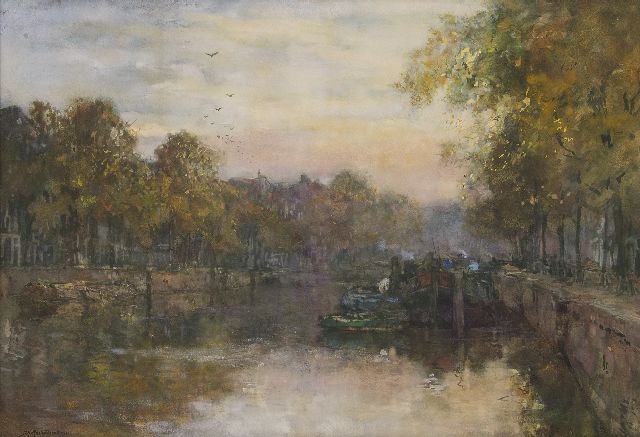 Mastenbroek J.H. van | The Leuvehaven, Rotterdam, watercolour and gouache on paper 51.0 x 74.0 cm, signed l.l. and dated 1903