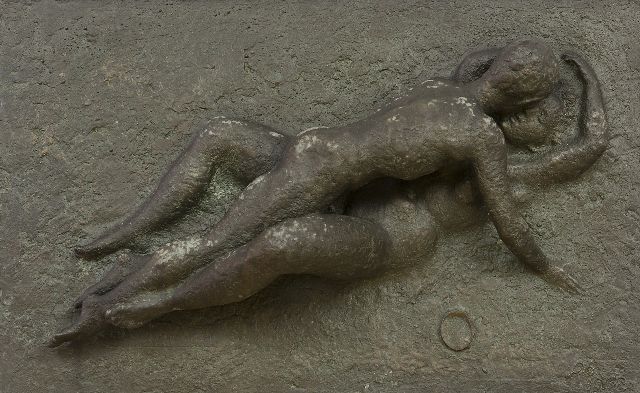 Starreveld P.  | Lovers, bronze 26.0 x 41.4 cm, signed with thumb print r.o.t.c. and verso in full and dated Dec. 1962