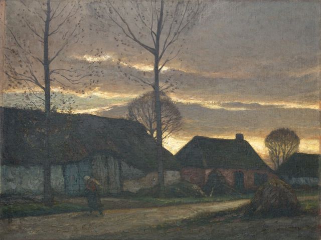 Kampf K.V.E.  | A village, oil on canvas 60.4 x 81.1 cm