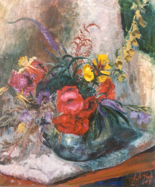 Jan Altink | A flower still life, oil on canvas, 60.2 x 49.8 cm, signed l.r. and dated '43