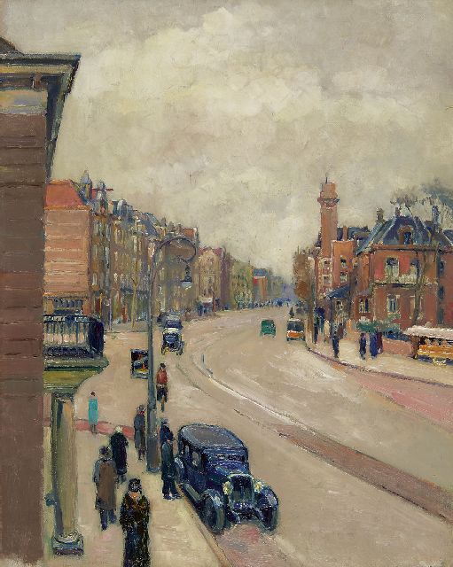 Heertje van Doornik | The Linnaeusstraat in Amsterdam, oil on canvas, 60.3 x 48.0 cm, signed l.l.