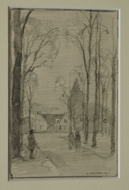 Vreedenburgh C.  | A view of the village Laren, pencil on paper 19.0 x 12.8 cm, signed l.r.