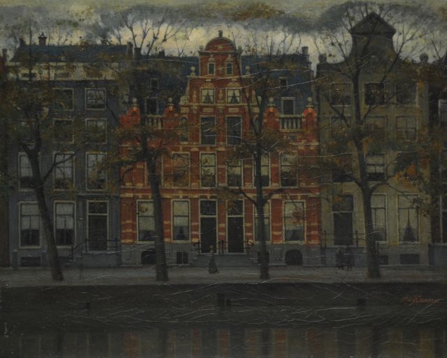 Karsen J.E.  | The Bartolotti house on the Herengracht, Amsterdam, oil on canvas 45.1 x 55.5 cm, signed l.r. (twice)
