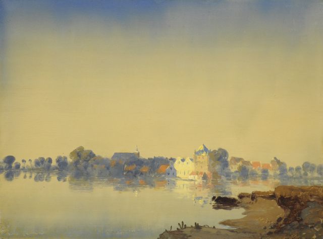 Jan Voerman sr. | A view of Hattem, oil on panel, 38.3 x 51.5 cm, signed l.r. and painted ca. 1920