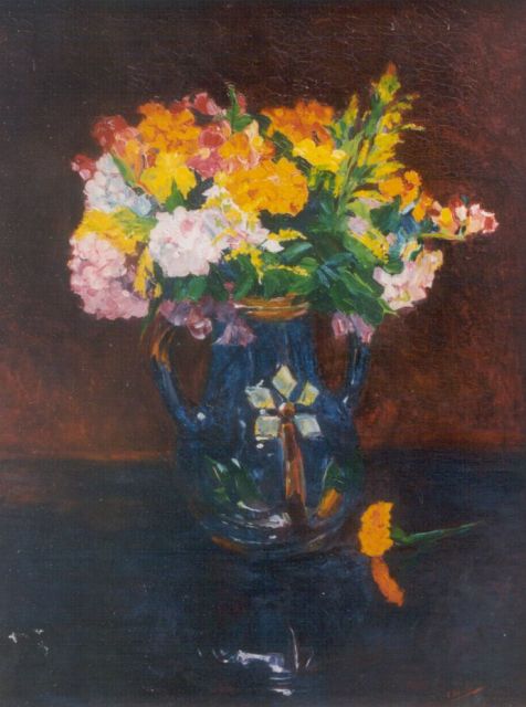 Piet Engels | A flower still life, oil on canvas, 61.0 x 46.0 cm, signed l.r.