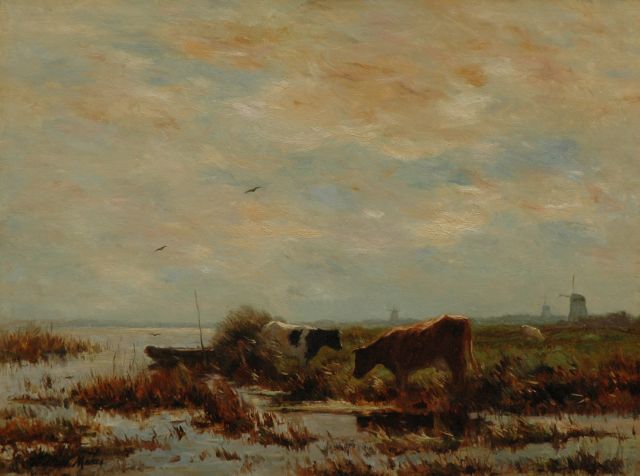 Willem Maris | Grazing cows, oil on canvas, 61.0 x 80.9 cm, signed l.l.