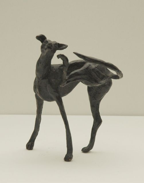 Glen H.  | The greyhound, bronze 10.3 x 8.0 cm, signed on right rear foot