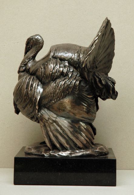 Knubel J.  | Turkey, bronze 33.5 x 21.0 cm