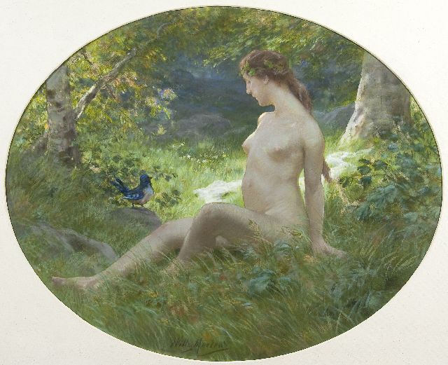 Martens W.  | Female nude, pastel on paper 67.5 x 84.0 cm, signed l.c.