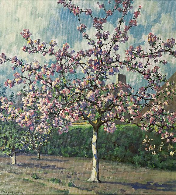 Heijmans L.  | Flowering tree, oil on canvas 55.7 x 50.7 cm, signed l.l.