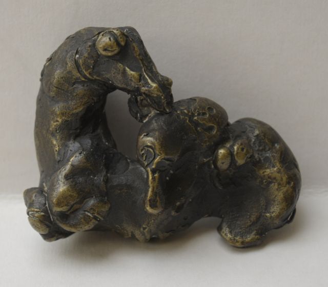 Spronken A.J.E.  | Horse, torso, bronze 6.9 x 8.8 cm, signed with initials on neck