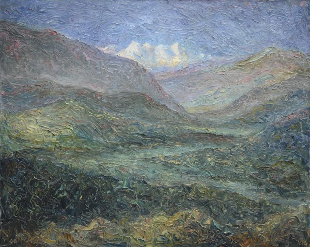 Vis D.  | A mountain landscape, Switzerland, oil on canvas 65.2 x 80.4 cm, signed l.r. and on the reverse and dated '46