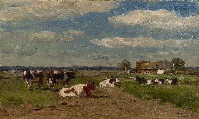 Roelofs W.  | Après-midi, Loosdrecht, oil on canvas 26.7 x 44.6 cm, signed l.l.